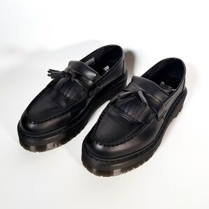Dr. Martens Vegan Adrian Quad Mono Tassel Loafers – Black Size M10/ W11 - NEW